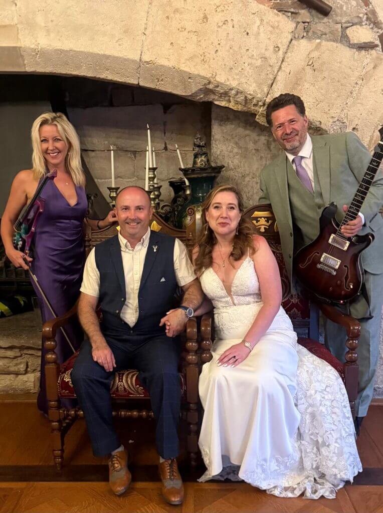 Wedding musicians Fantastic With Fizz with Lydia and Anthony