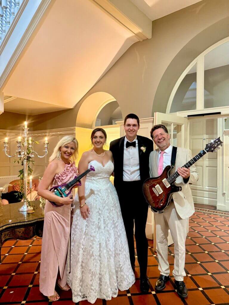 Wedding musicians Fantastic With Fizz with Stephanie and Matthew